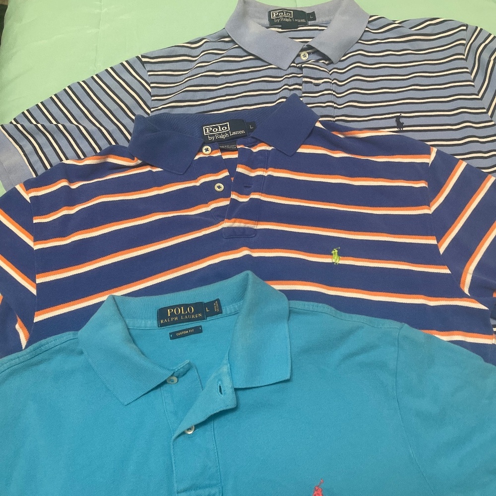 3 sz Large Men’s Ralph Lauren Polo